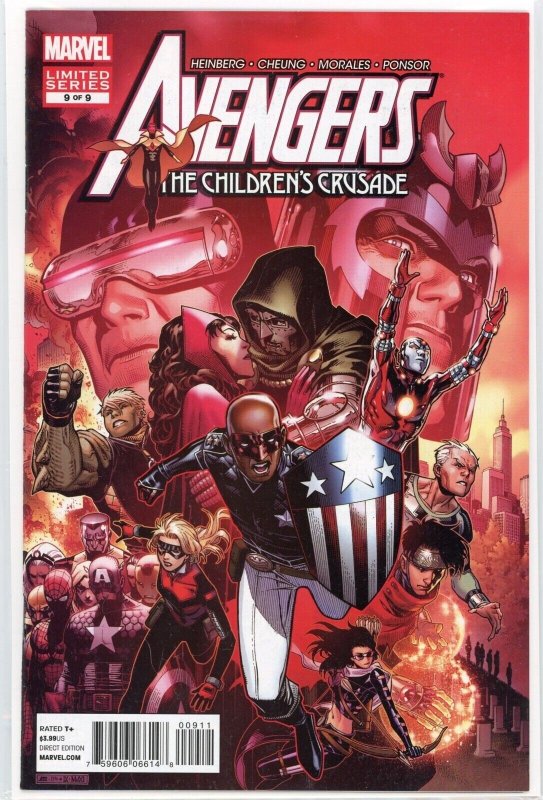 Avengers: Children's Crusade #9 (Marvel Comics, 2012), raw comic book in NM 9.4 condition — front cover