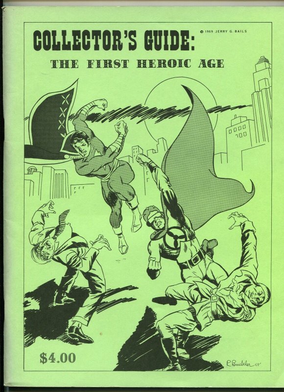 Collector's Guide: THE First Heroic AGE #1-1969-Jerry Bails-1st EDITION-fn/vf, raw, ungraded comic book — front cover