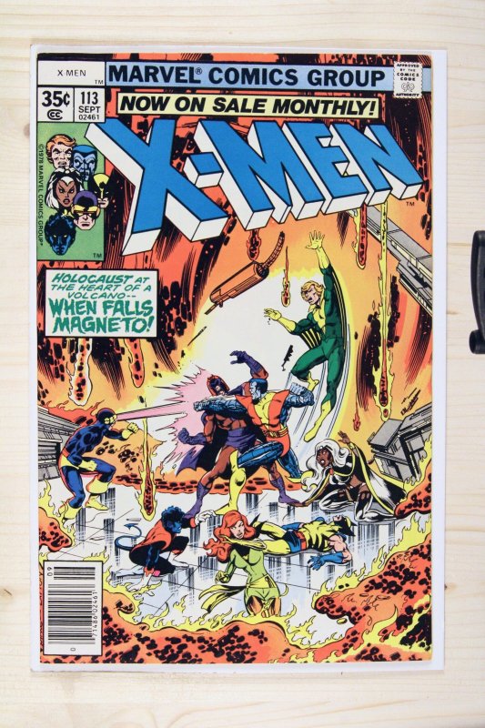 The X-Men #113 (Marvel Comics, 1978), raw comic book in VF+ 8.5 condition — front cover