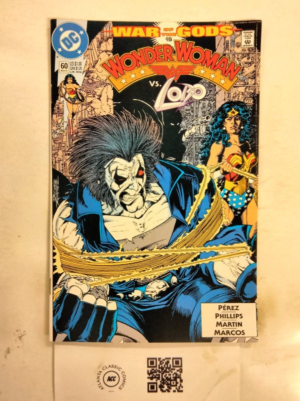 Wonder Woman #60 (DC Comics), raw comic book in NM condition — front cover