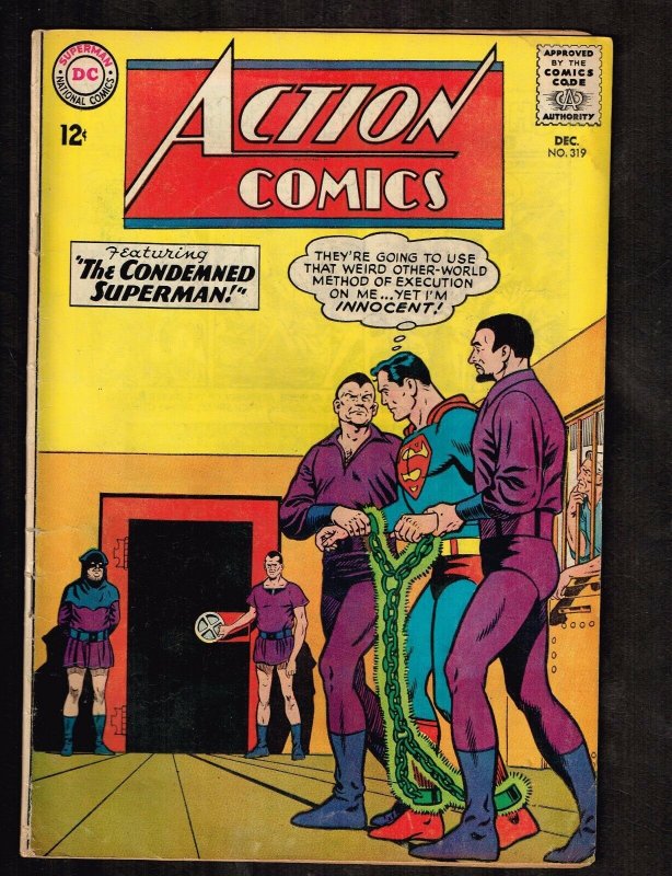 Action Comics #319 (DC Comics, 1964), raw comic book in 3.5 condition — front cover