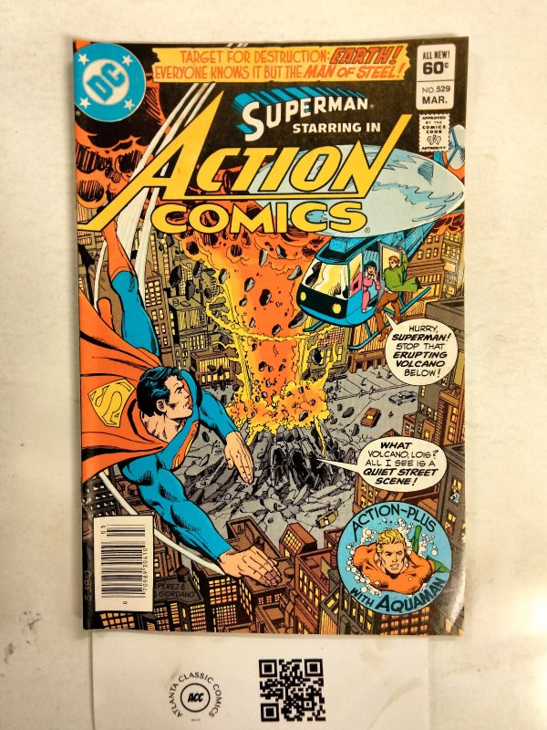 Action Comics #529 (DC Comics), raw comic book in FN condition — front cover