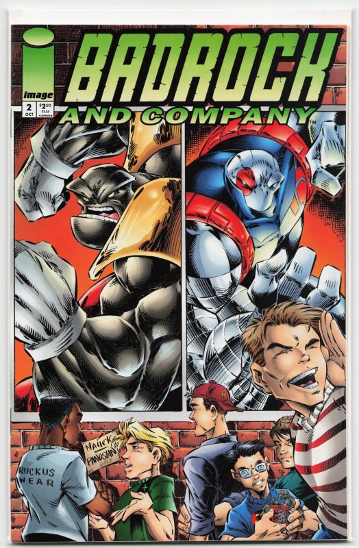 Badrock & Company #2 (Image Comics, 1994), raw, ungraded comic book — front cover