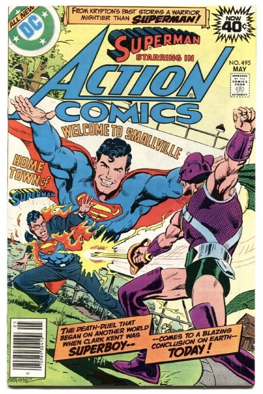 Action Comics #495 (DC Comics), raw, ungraded comic book — front cover