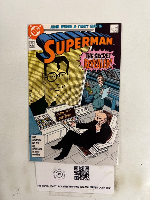 Superman #2 (DC Comics), raw comic book in NM condition — front cover