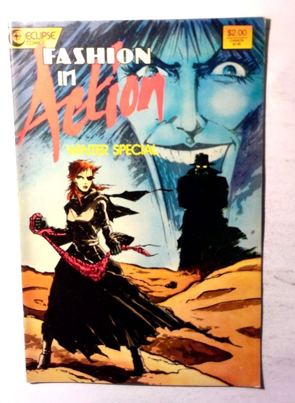 Fashion in Action: Winter Special #1 (Eclipse Comics, 1987), raw, ungraded comic book — front cover