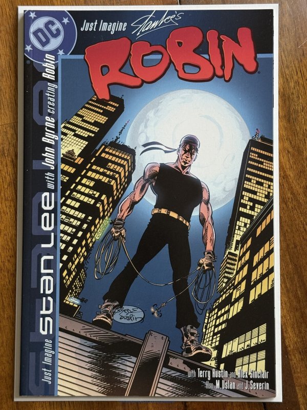 Just Imagine Stan Lee's Robin #1 (DC Comics, 2001), raw comic book in NM- 9.2 condition — front cover