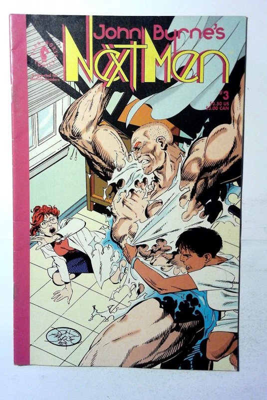 Next Men #3 (Dark Horse Comics, 1992), raw, ungraded comic book — front cover