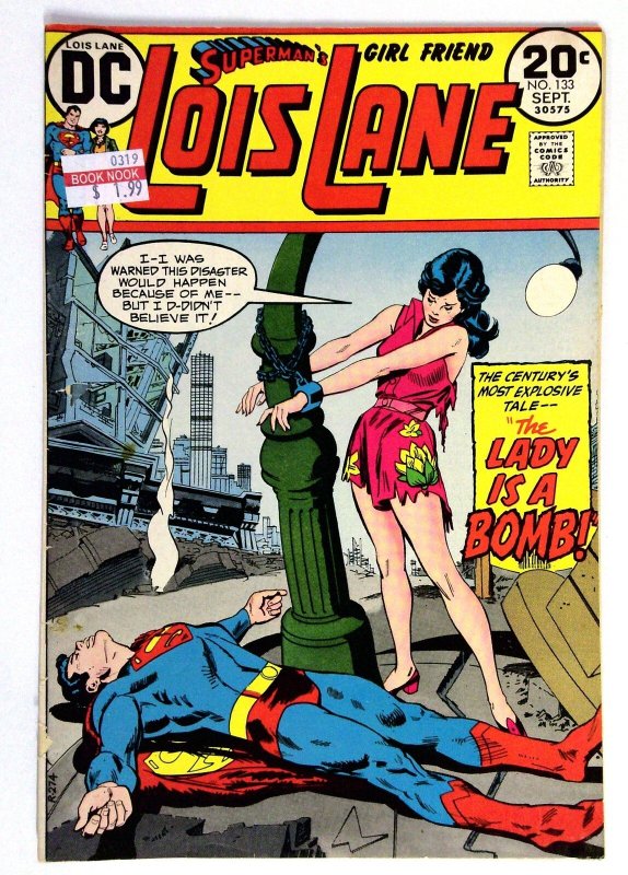 Superman's Girl Friend Lois Lane #133 (DC Comics, 1973), raw comic book in VG condition — front cover