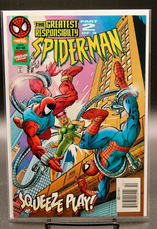Spider-Man #63 (Marvel Comics, 1995), raw, ungraded comic book — front cover