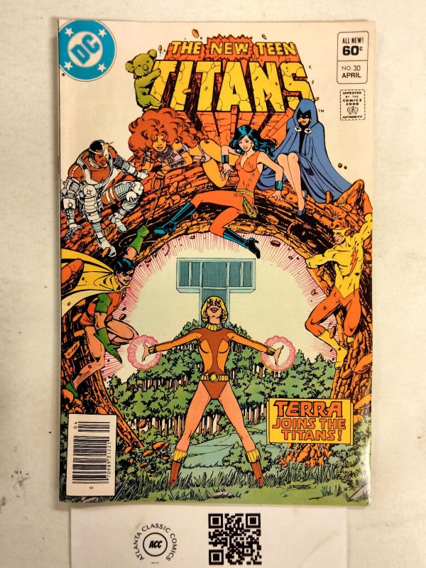 New Teen Titans #30 (DC Comics), raw comic book in NM condition — front cover