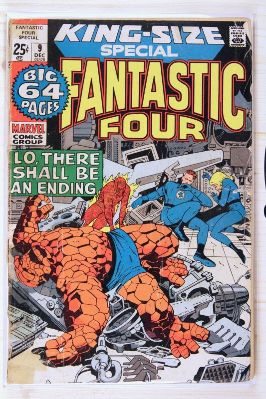Fantastic Four King-Size Special Annual #9 (Marvel Comics, 1971), raw comic book in GD/VG 3.0 condition — front cover