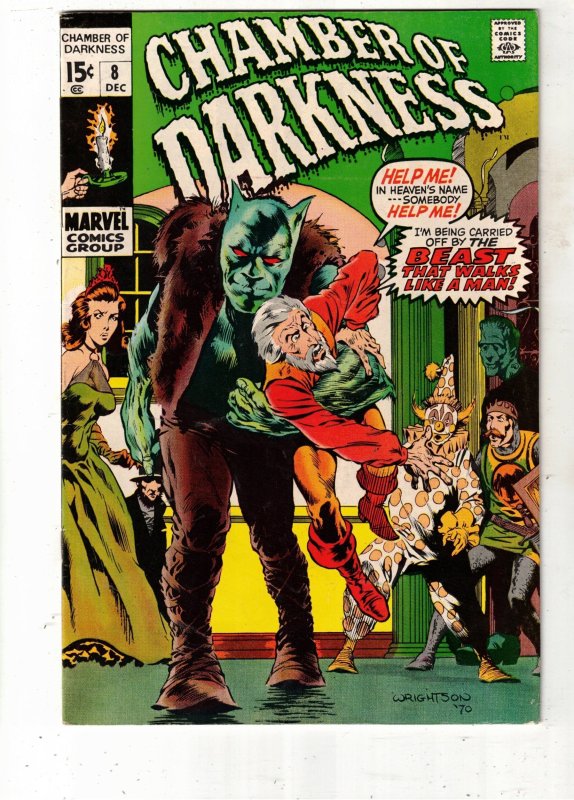 Chamber of Darkness #8 (Marvel Comics, 1970), raw comic book in NM- condition — front cover