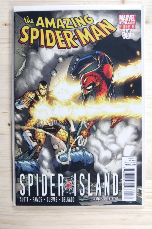 The Amazing Spider-Man #669 (Marvel Comics, 2011), raw comic book in NM 9.4 condition — front cover