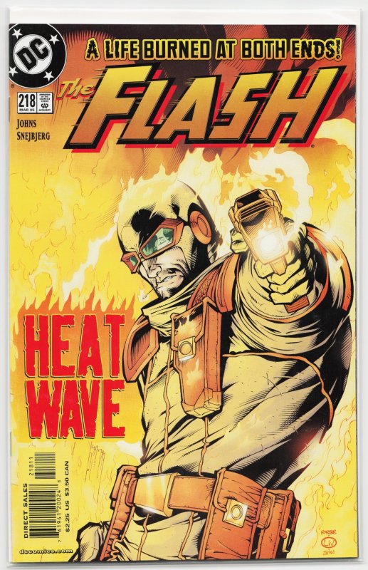 The Flash #218 (DC Comics, 2005), raw, ungraded comic book — front cover