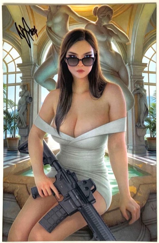 Gun Honey Collision Course #4, raw comic book in NM condition — front cover