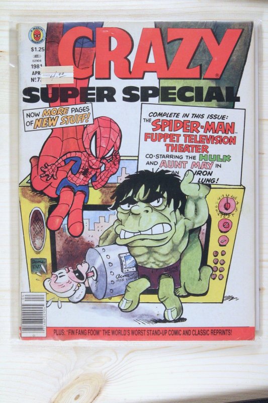 Crazy Super Special #73 (Marvel Comics, 1981), raw comic book in FN+ 6.5 condition — front cover