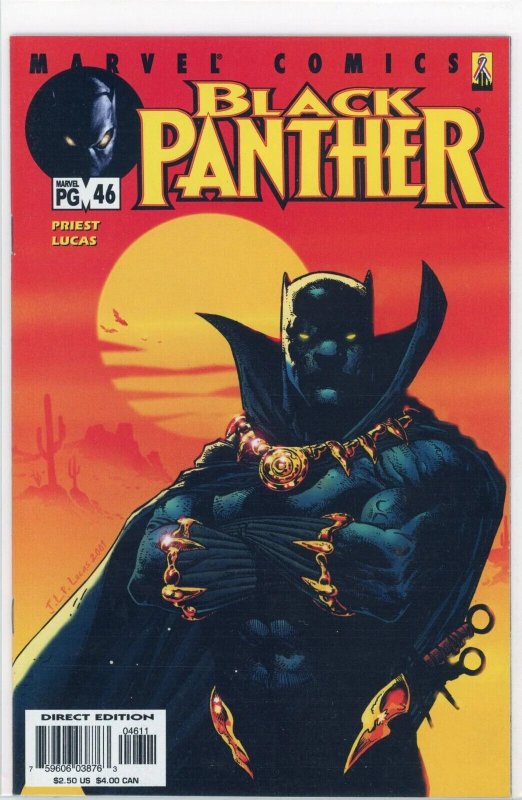 Black Panther #46 (Marvel Comics, 2002), raw comic book in NM+ 9.6 condition — front cover