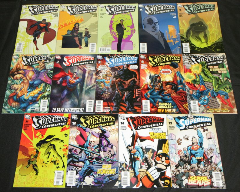 Modern DC Superman Confidential 14pc Count High Grade Comic Lot Action (DC Comics), raw, ungraded comic book — front cover