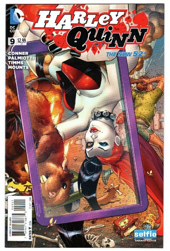 Harley Quinn #9 (DC Comics, 2014), raw comic book in NM condition — front cover