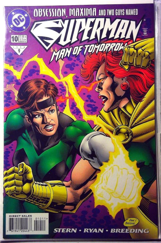 Superman the Man of Tomorrow #10 (DC Comics, 1998), raw, ungraded comic book — front cover