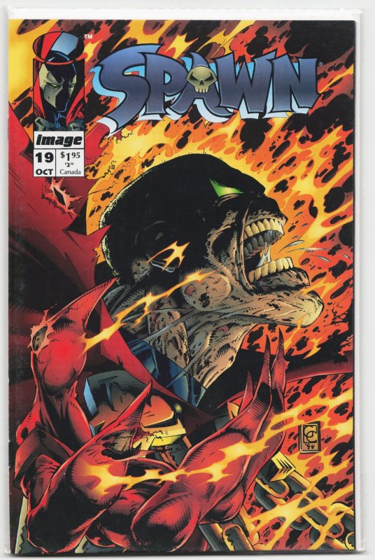 Spawn #19 (Image Comics, 1994), raw, ungraded comic book — front cover
