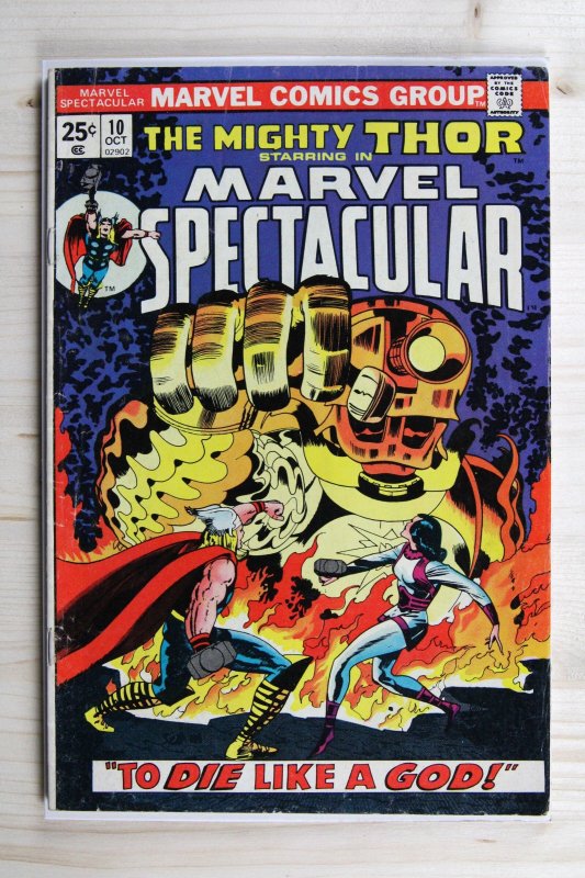 Marvel Spectacular #10 (Marvel Comics, 1974), raw comic book in FN+ 6.5 condition — front cover