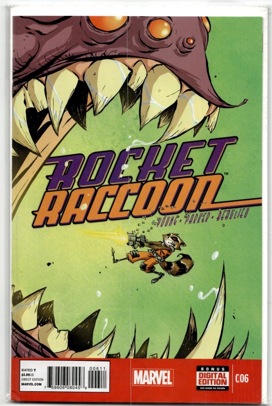 Rocket Raccoon #6 (Marvel Comics, 2015), raw, ungraded comic book — front cover