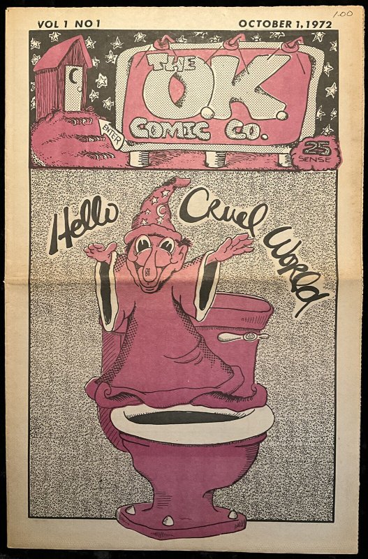 O.k. Comic Company #1, raw comic book in 7.5 condition — front cover