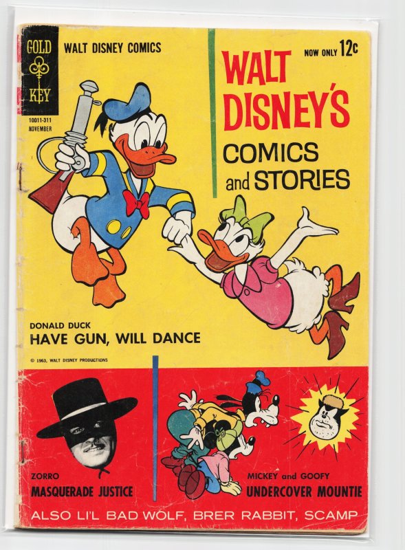 Walt Disney's Comics and Stories #278 (Gold Key, 1963), raw, ungraded comic book — front cover