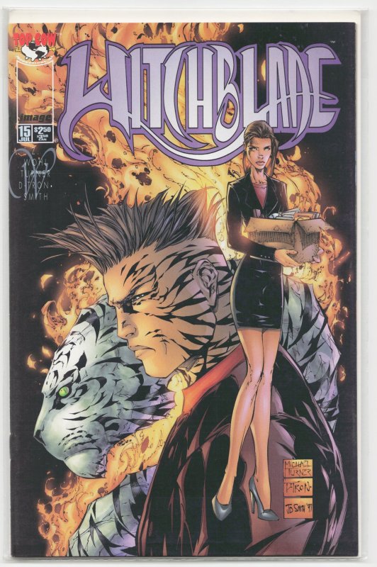 Witchblade #15 (Top Cow, 1997), raw, ungraded comic book — front cover