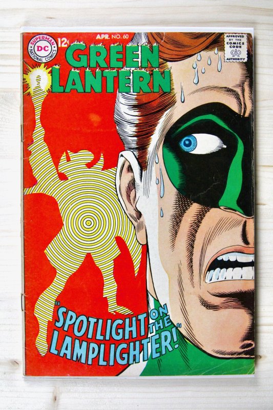 Green Lantern #60 (DC Comics, 1968), raw comic book in FN- 5.5 condition — front cover