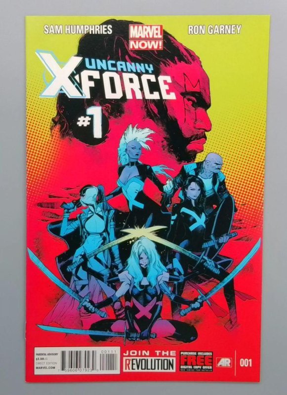 Uncanny X-Force #1 (Marvel Comics, 2013), raw comic book in NM condition — front cover