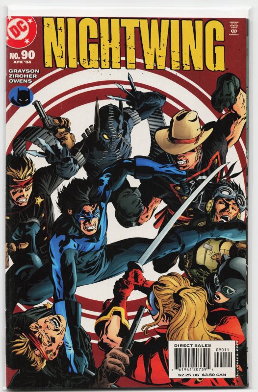 Nightwing #90 (DC Comics, 2004), raw, ungraded comic book — front cover