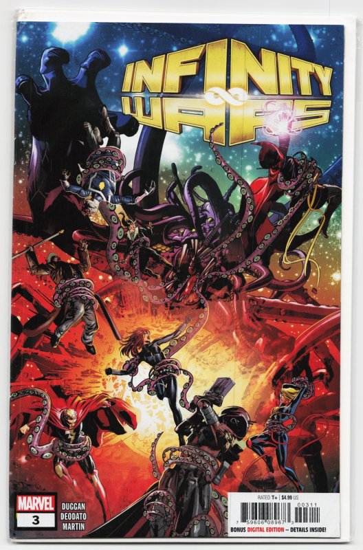 Infinity Wars #3 (2018), raw, ungraded comic book — front cover