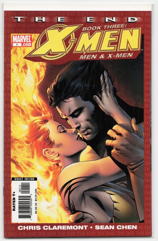 X-Men: The End: Book 3: Men & X-Men #1 (Marvel Comics, 2006), raw, ungraded comic book — front cover