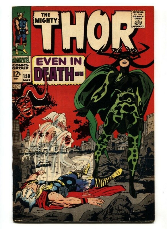 Thor #150 (Marvel Comics, 1968), raw comic book in FN condition — front cover
