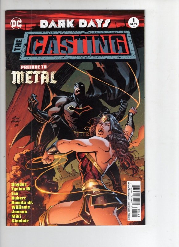 Dark Days: The Casting #1 (DC Comics, 2017), raw comic book in NM 9.4 condition — front cover