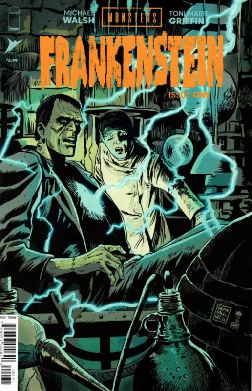 Universal Monsters Frankenstein #1 (2024), raw comic book in NM condition — front cover