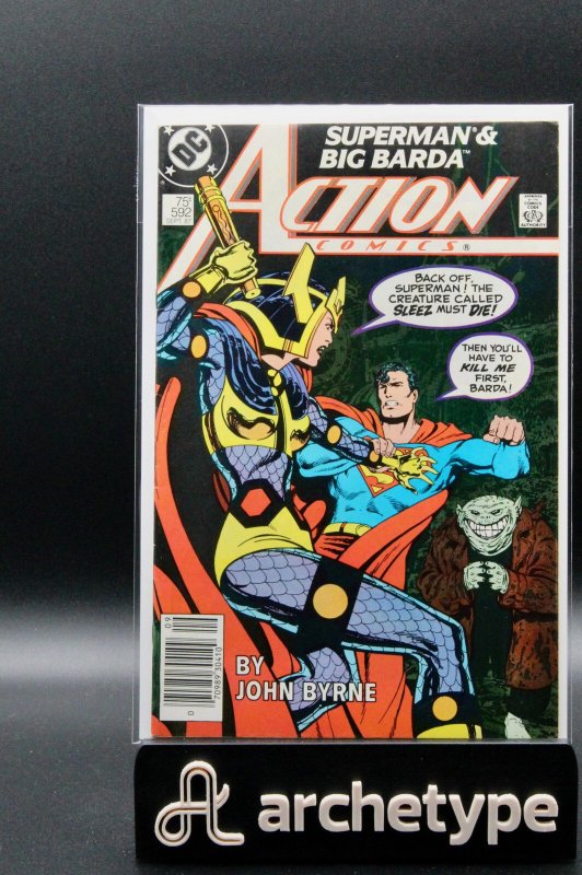 Action Comics #592 (DC Comics, 1987), raw, ungraded comic book — front cover