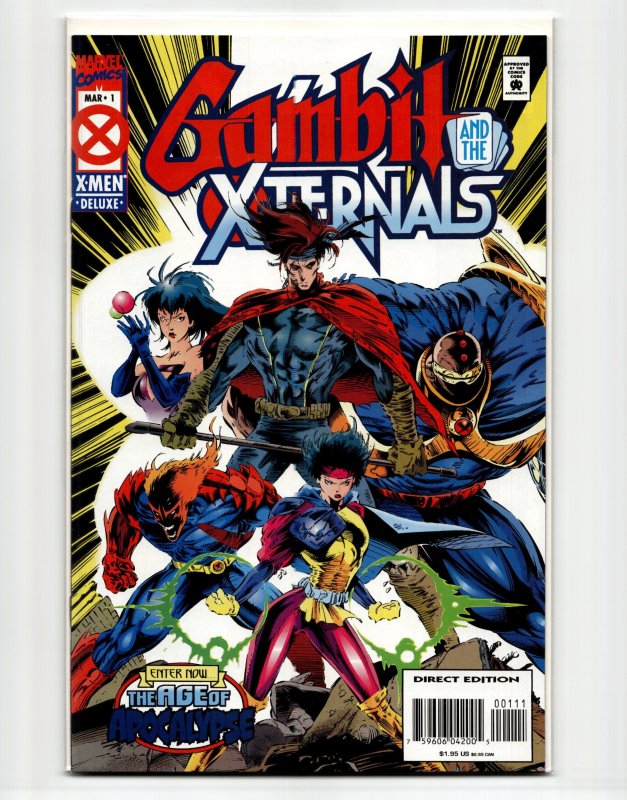Gambit & the X-Ternals #1 (Marvel Comics, 1995), raw, ungraded comic book — front cover