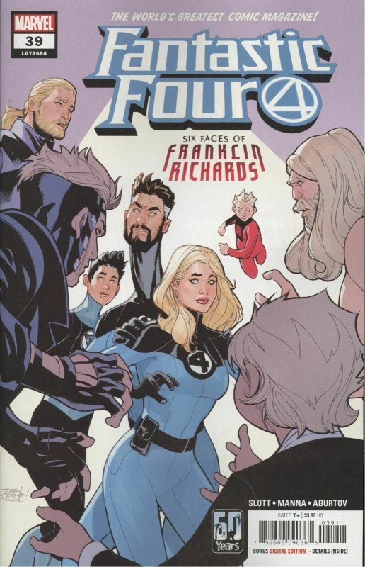 Fantastic Four #39 (Marvel Comics, 2022), raw, ungraded comic book — front cover