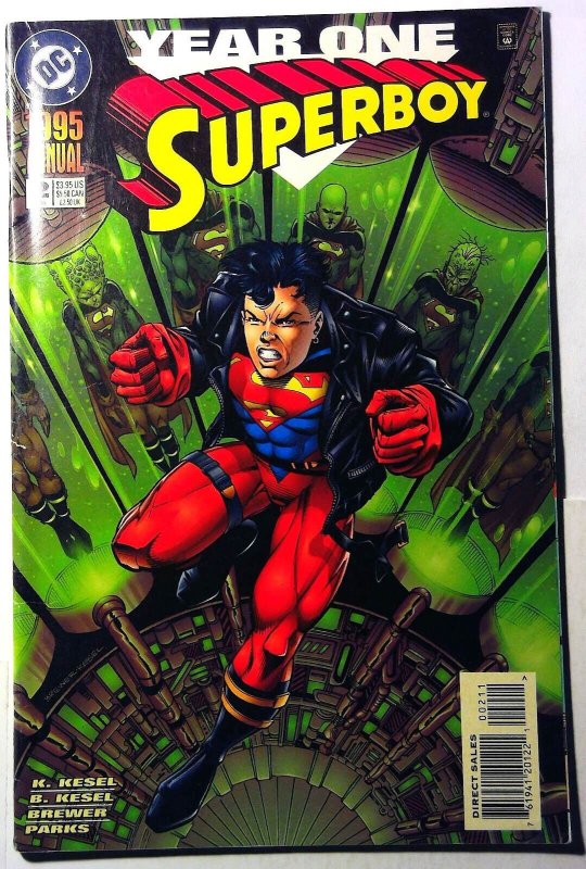 Superboy Annual #2 (DC Comics, 1995), raw, ungraded comic book — front cover