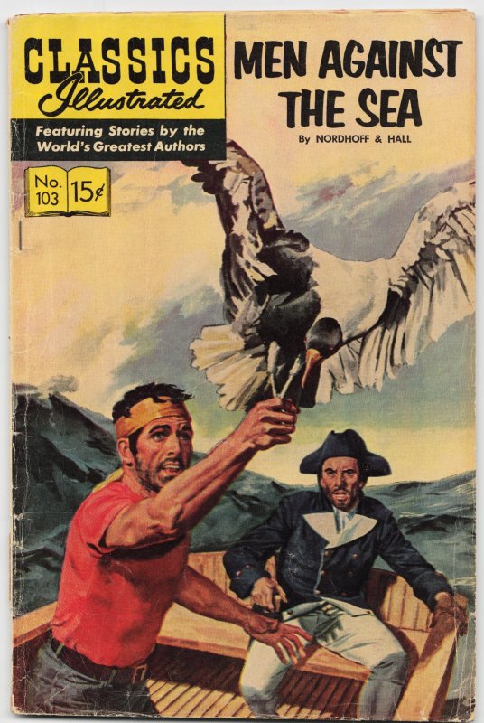 Classics Illustrated #103 (Gilberton, 1953), raw, ungraded comic book — front cover