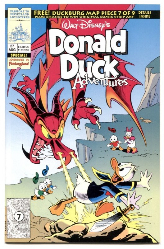 Walt Disney's Donald Duck Adventures #27 (1992), raw comic book in VF/NM condition — front cover
