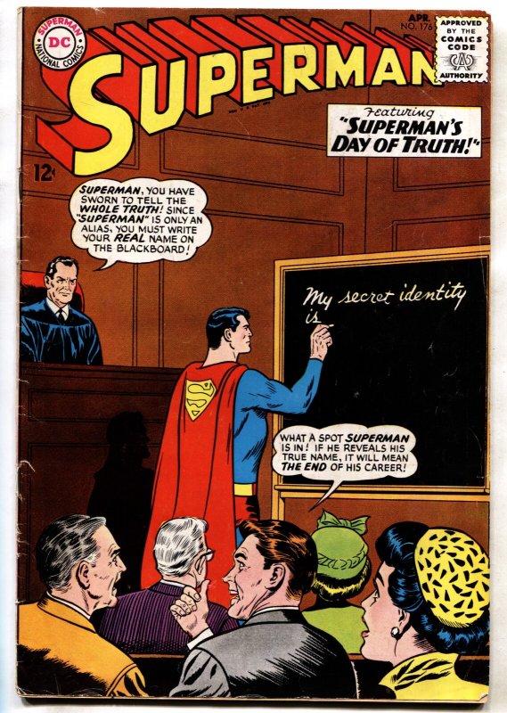 Superman #176 (DC Comics), raw, ungraded comic book — front cover