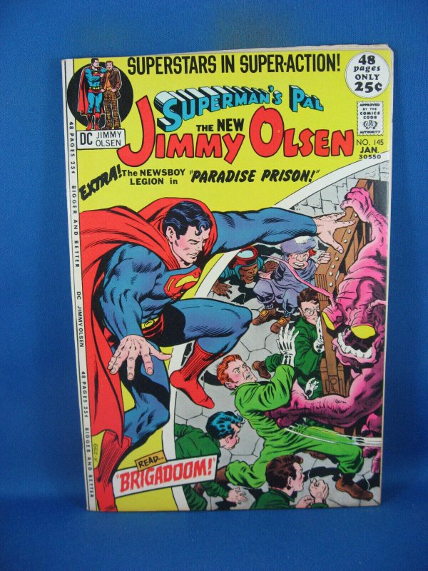 Superman Pal Jimmy Olsen #145 (DC Comics, 1972), raw comic book in VF condition — front cover