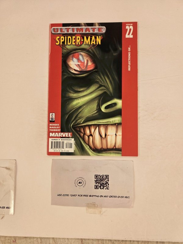 Ultimate Spider-Man #22 (Marvel Comics, 2002), raw comic book in NM condition — front cover