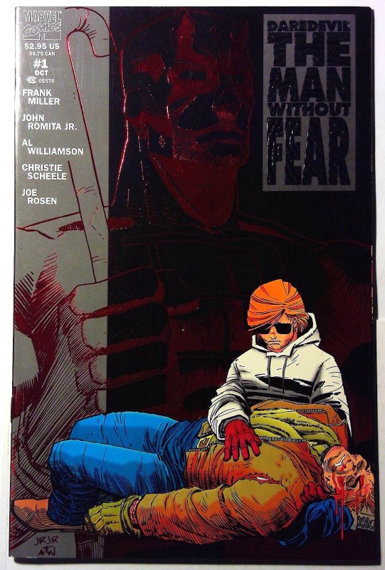 Daredevil the Man Without Fear #1 (Marvel Comics, 1993), raw, ungraded comic book — front cover