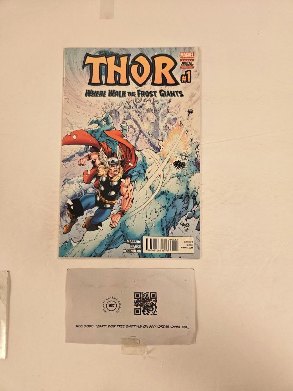 Thor Where Walk the Frost Giants #1 (Marvel Comics), raw comic book in NM condition — front cover